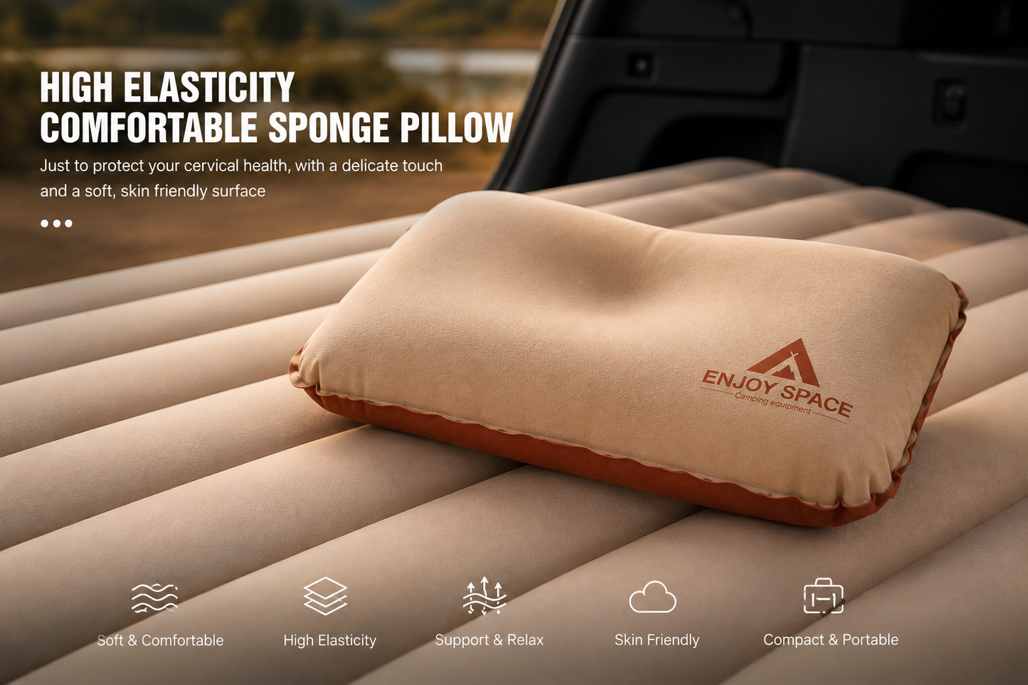Premium Inflatable Travel Pillow