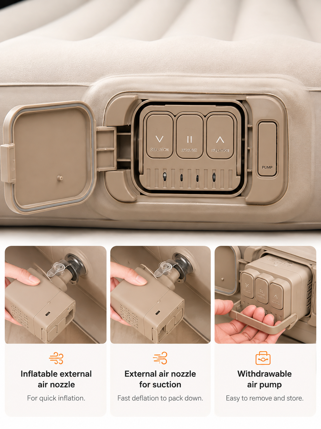 Self-Inflate Car Camping Bed