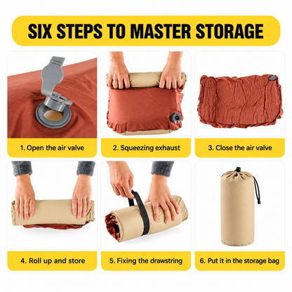 Self-Inflating Camping Pillow